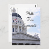 hallo uit Sacramento Briefkaart (Voorkant / Achterkant)