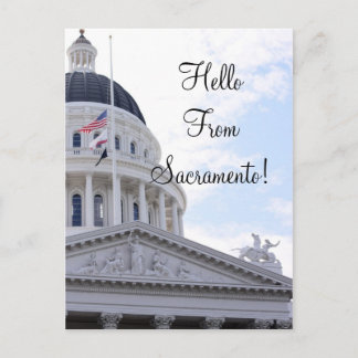 hallo uit Sacramento Briefkaart