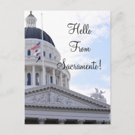 hallo uit Sacramento Briefkaart