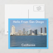 hallo uit San Diego, Californië Briefkaart (Voorkant / Achterkant)