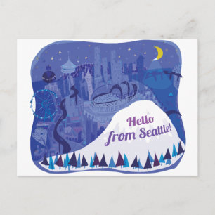 hallo uit Seattle Briefkaart