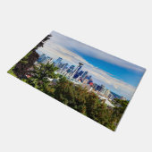 hallo uit Seattle, Washington. Uitzicht in het cen Deurmat (Schuin)