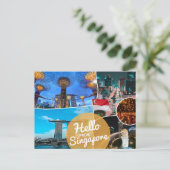 Hallo uit Singapore Briefkaart (Staand voorkant)