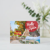 Hallo uit Spanje Briefkaart (Staand voorkant)