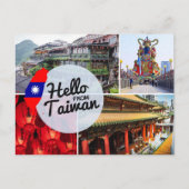 Hallo uit Taiwan Feestdagenkaart (Voorkant)