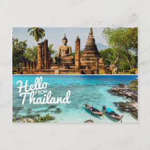 hallo uit Thailand Briefkaart