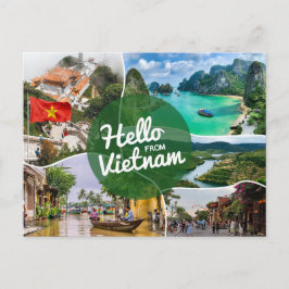 Hallo uit Vietnam Briefkaart