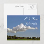 hallo uit Wisconsin Briefkaart (Voorkant / Achterkant)