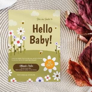 Hallo Uitnodiging voor babygirl shower