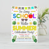 hallo Uitnodiging zomerpartij (Staand voorkant)