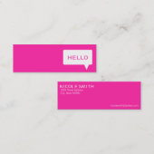 hallo Uitroep Visitekaartjes (Voorkant / Achterkant)