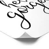 hallo uitstekende aangepaste afdrukken poster (Hoek)