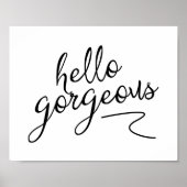 hallo uitstekende aangepaste afdrukken poster (Voorkant)