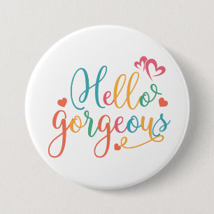 hallo uitstekende multi-kleurenButton Ronde Button 7,6 Cm