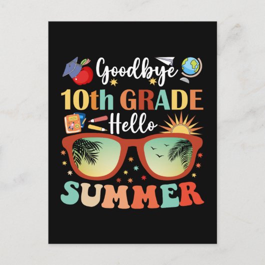 Hallo Vaarwel 10e Grade Briefkaart (Voorkant)