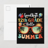 Hallo Vaarwel 12e Grade Briefkaart (Voorkant / Achterkant)