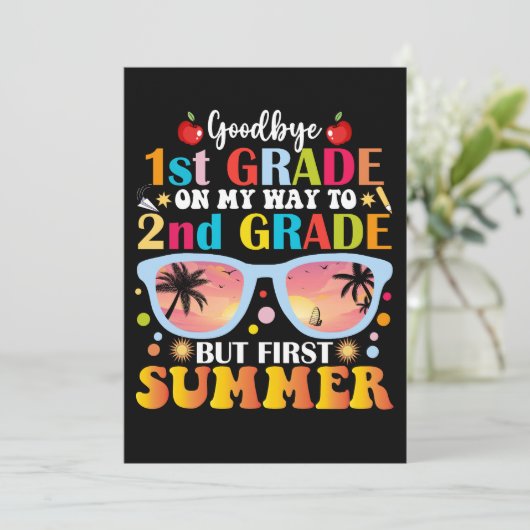 Hallo Vaarwel 1e klas Aankondiging (Staand voorkant)