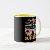 Hallo Vaarwel 1e klas Tweekleurige Koffiemok (Voorkant rechts)