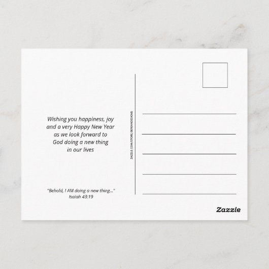 Hallo Vaarwel 2023 Briefkaart (Achterkant)