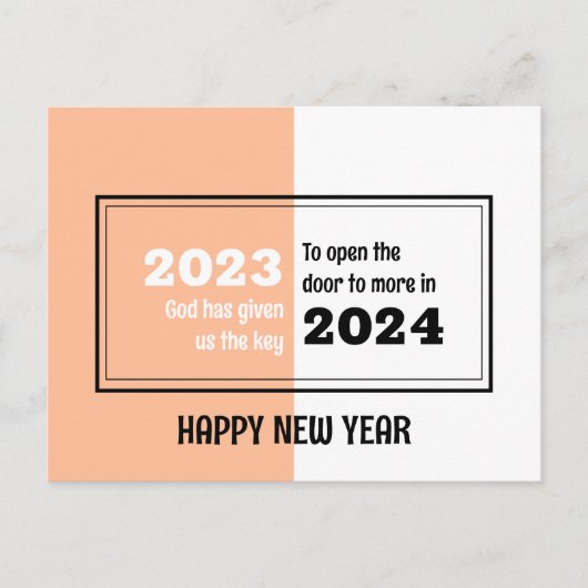Hallo Vaarwel 2023 Briefkaart (Voorkant)