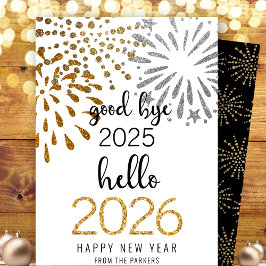 Hallo Vaarwel 2023 Feestdagenkaart