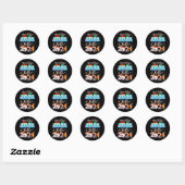 Hallo Vaarwel 2023 Ronde Sticker (Vel)