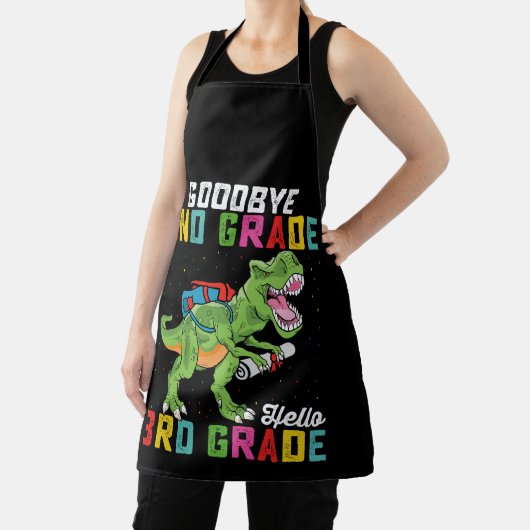 Hallo Vaarwel 2e klas Dinosaurus Schort (Insitu)