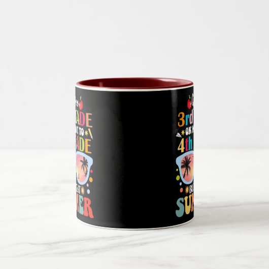 Hallo Vaarwel 3e klas Tweekleurige Koffiemok (Center)