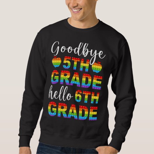 Hallo Vaarwel 5e Grade Pop IT Graduatio Trui (Voorkant)