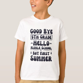 Hallo Vaarwel 5e klas T-shirt