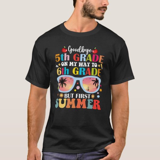 Hallo Vaarwel 5e klas T-shirt (Voorkant)