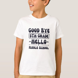 Hallo Vaarwel 5e klas T-shirt