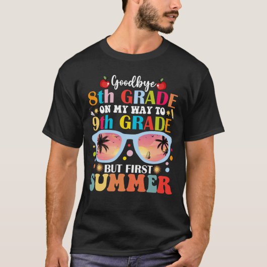Hallo Vaarwel 8e klas T-shirt (Voorkant)