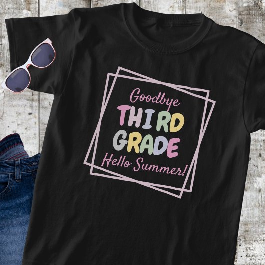 hallo "Vaarwel derde klas, T-shirt