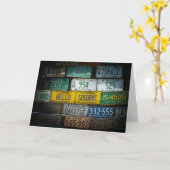 Hallo vaarwel kaart (Gele Bloem)