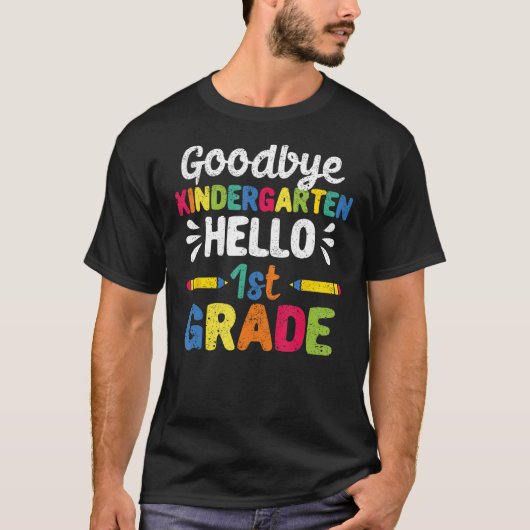 Hallo Vaarwel kleuterschool T-shirt (Voorkant)