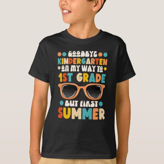 Hallo Vaarwel kleuterschool T-shirt (Voorkant)