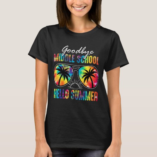 Hallo Vaarwel Middelbare School T-shirt (Voorkant)