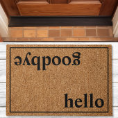 hallo Vaarwel moderne aangepaste familie Deurmat
