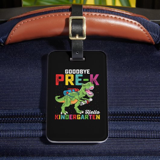 Hallo Vaarwel Pre-K Bagagelabel (Voorkant Insitu 2)