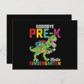 Hallo Vaarwel Pre-K Briefkaart (Voorkant / Achterkant)