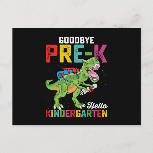 Hallo Vaarwel Pre-K Briefkaart (Voorkant)