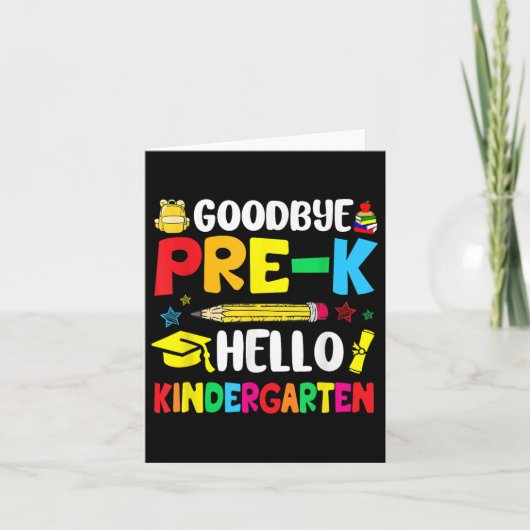 Hallo Vaarwel Pre-k Kaart (Voorkant)