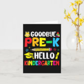 Hallo Vaarwel Pre-k Kaart (Gele Bloem)