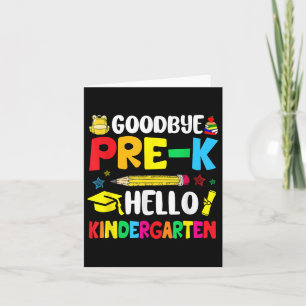Hallo Vaarwel Pre-k Kaart