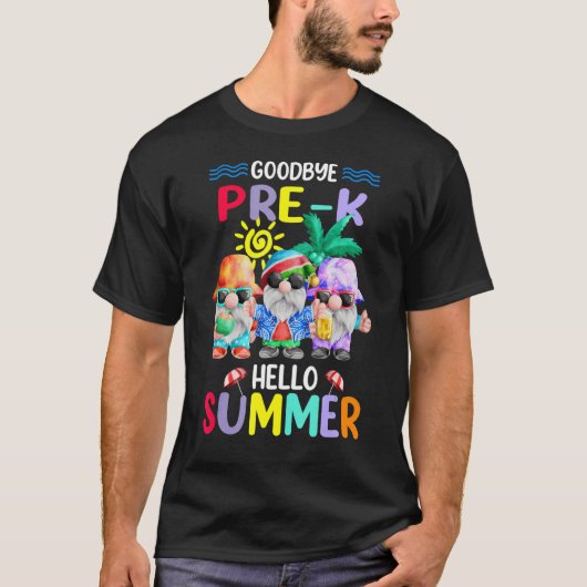Hallo Vaarwel Prek leraar T-shirt (Voorkant)
