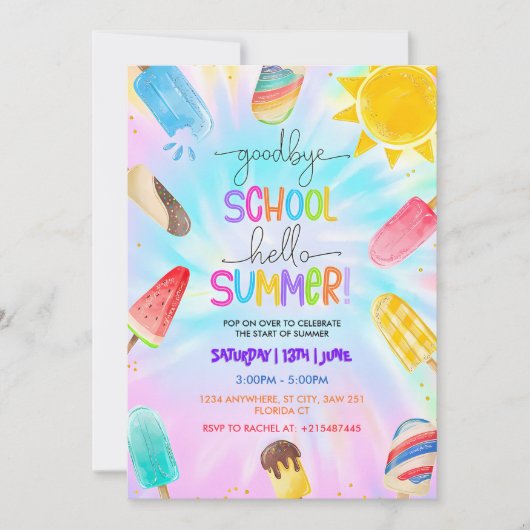 Hallo Vaarwel School Kaart (Voorkant)