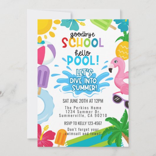 Hallo Vaarwel School, Kaart (Voorkant)