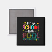 Hallo Vaarwel School Magneet (Voorkant / Achterkant)