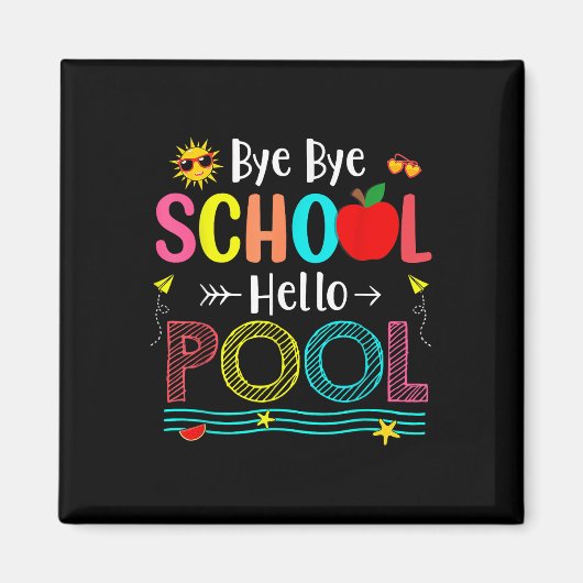 Hallo Vaarwel School Magneet (Voorkant)